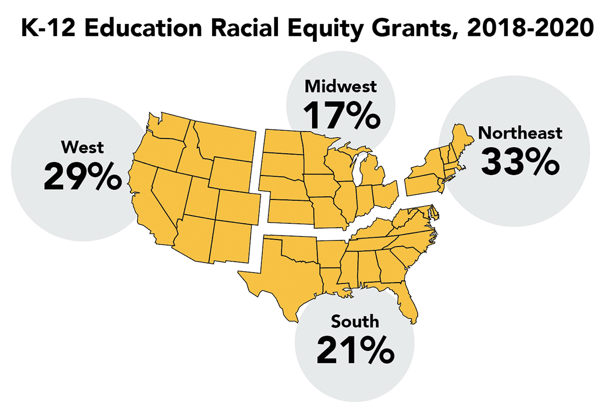 Racial Equity Grants - map